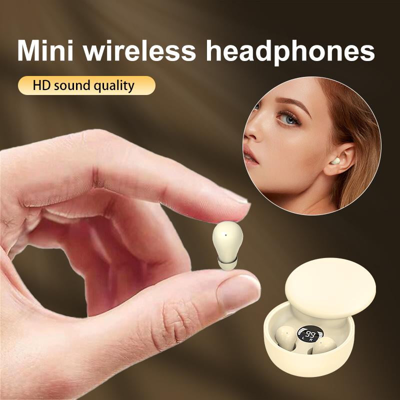 Experience Unmatched Comfort with MSHUKCOE Mini Invisible Bluetooth 5.4 Earbuds - The Ultimate Wireless Solution for Sleep and Play!