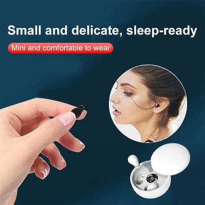 Experience Unmatched Comfort with MSHUKCOE Mini Invisible Bluetooth 5.4 Earbuds - The Ultimate Wireless Solution for Sleep and Play!