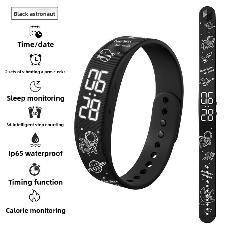 Multi-use Digital Alarm Watch with Step Counter