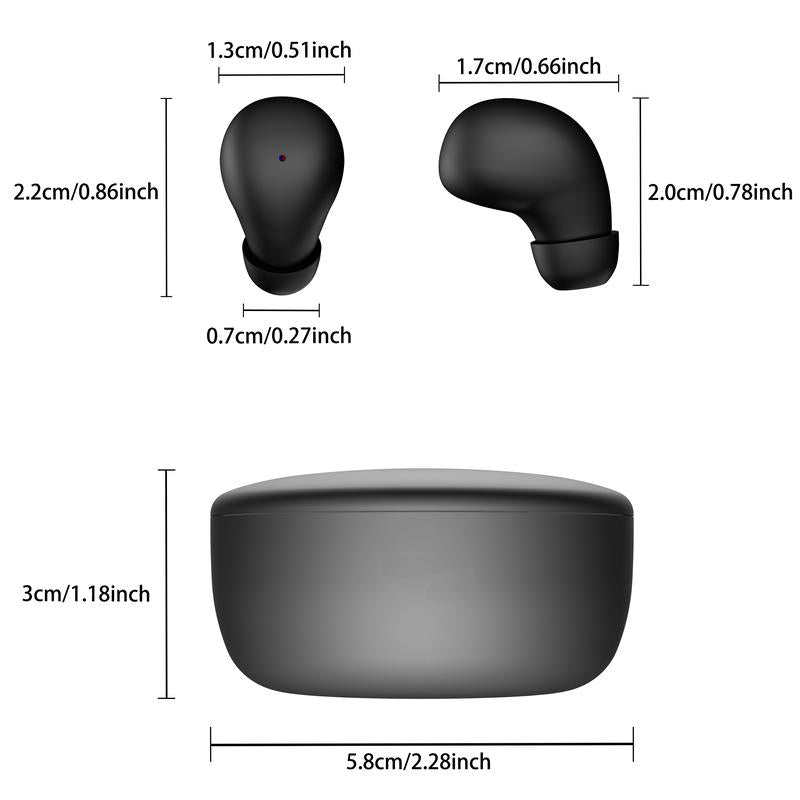 Experience Unmatched Comfort with MSHUKCOE Mini Invisible Bluetooth 5.4 Earbuds - The Ultimate Wireless Solution for Sleep and Play!