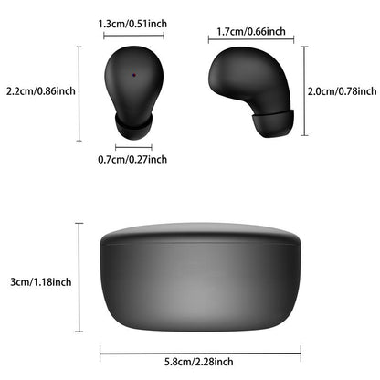 Experience Unmatched Comfort with MSHUKCOE Mini Invisible Bluetooth 5.4 Earbuds - The Ultimate Wireless Solution for Sleep and Play!