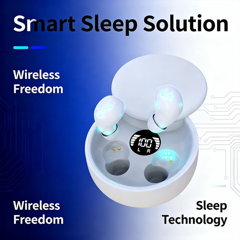 Experience Unmatched Comfort with MSHUKCOE Mini Invisible Bluetooth 5.4 Earbuds - The Ultimate Wireless Solution for Sleep and Play!